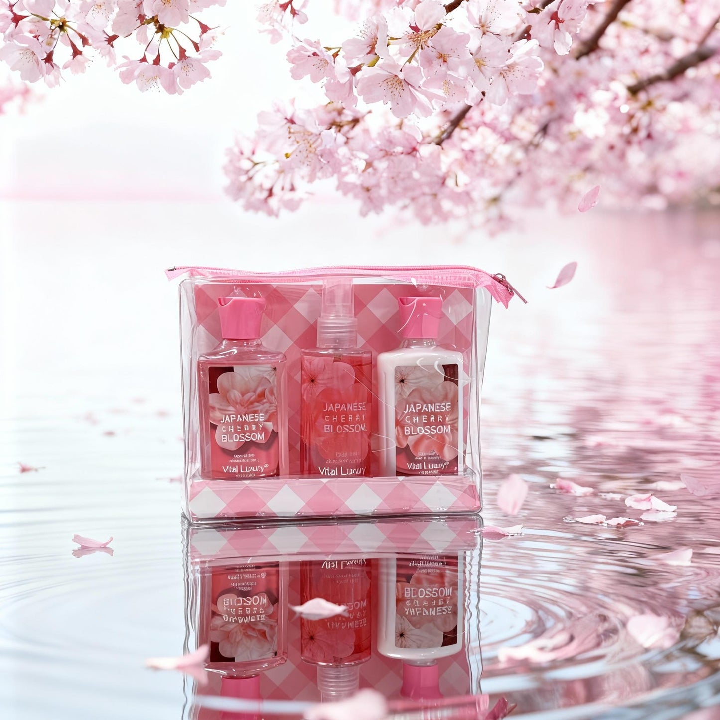 3-piece Set Japanese Cherry Blossom Spa Set
