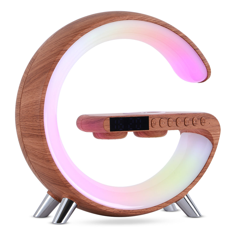 New Intelligent G Shaped LED Lamp Bluetooth Speake Wireless Charger Atmosphere