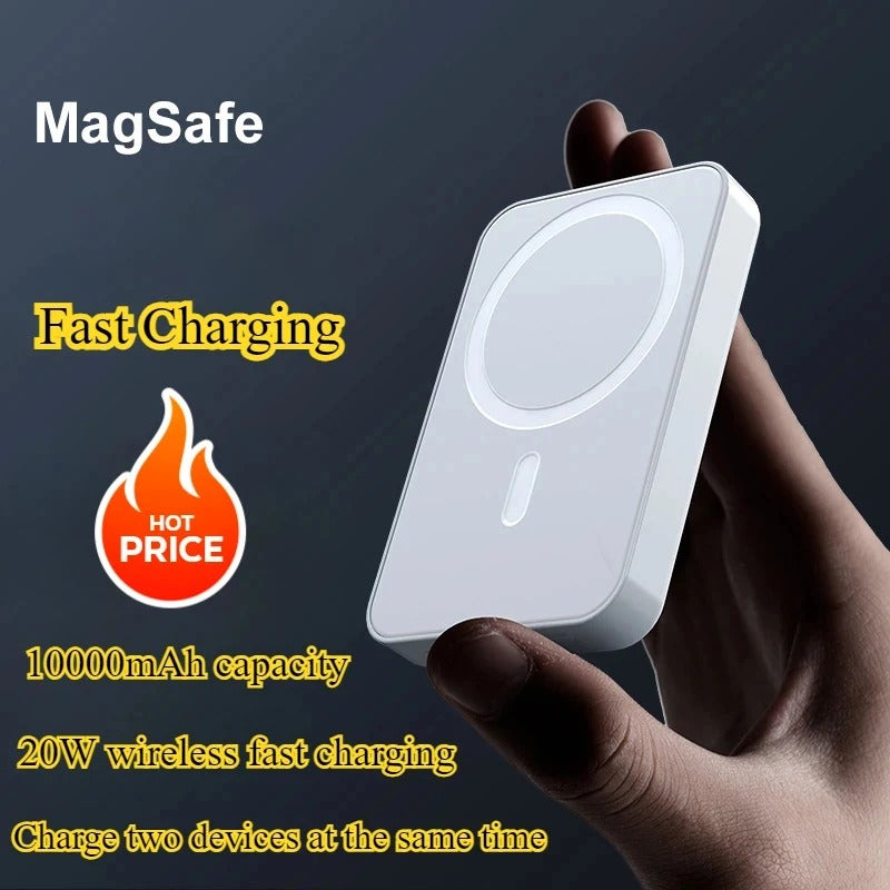 20W Power Bank Magnetic 10O00mAh Portable Wireless Fast Charging PowerBank safe