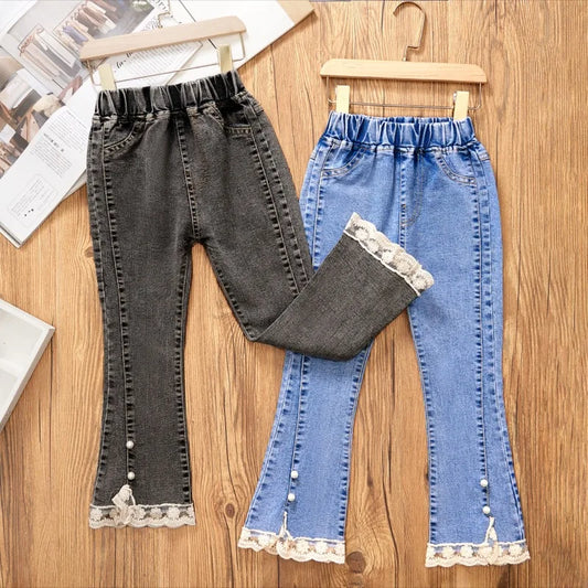 Girls' Jeans New Casual 3-12 Denim Pants