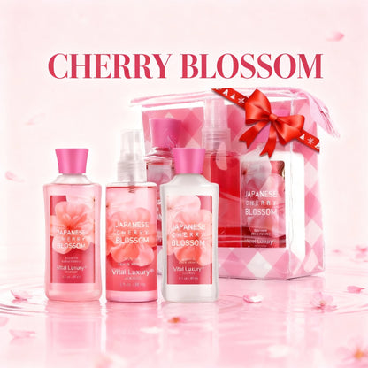 3-piece Set Japanese Cherry Blossom Spa Set