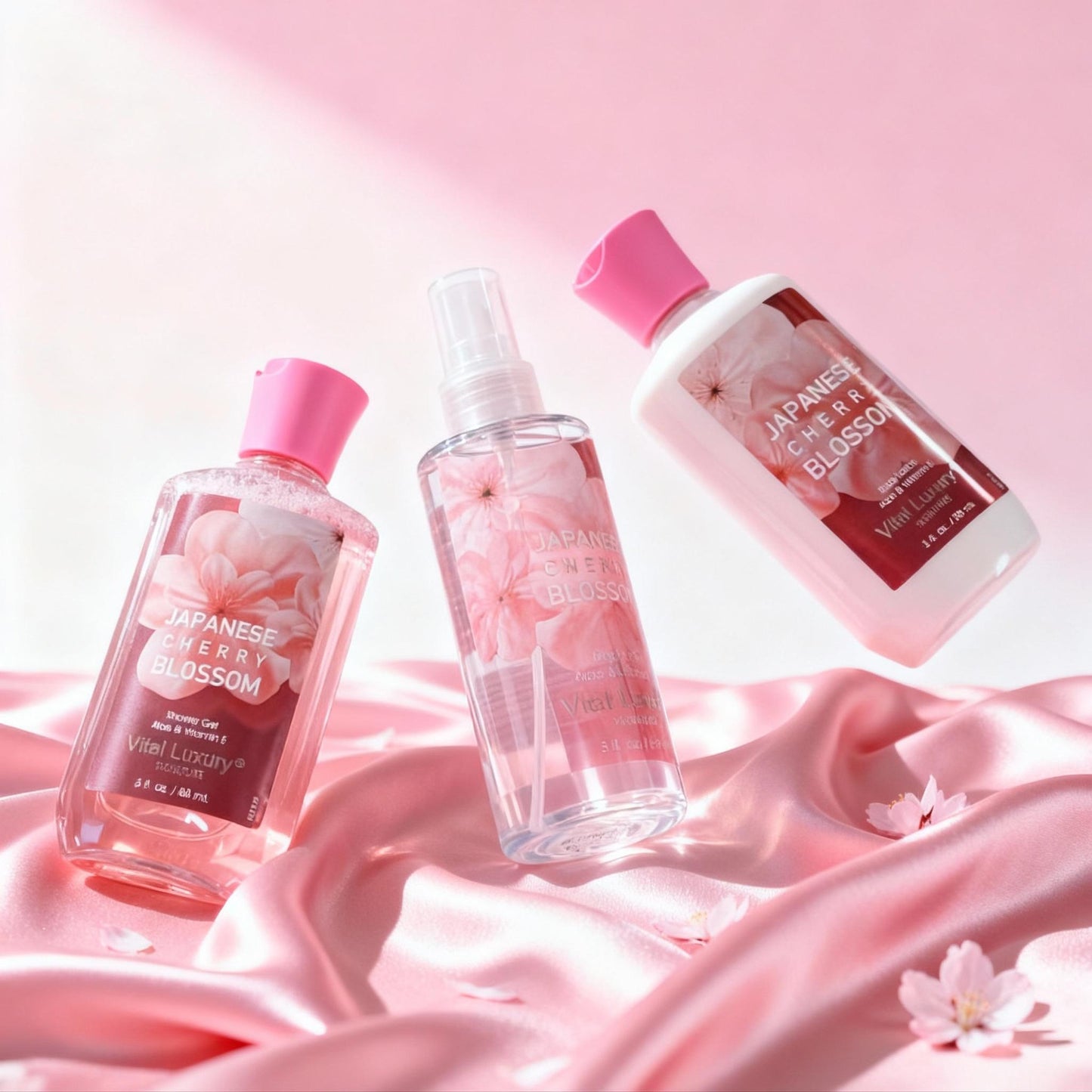3-piece Set Japanese Cherry Blossom Spa Set