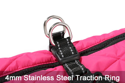 Waterproof Pet Jacket With Harness