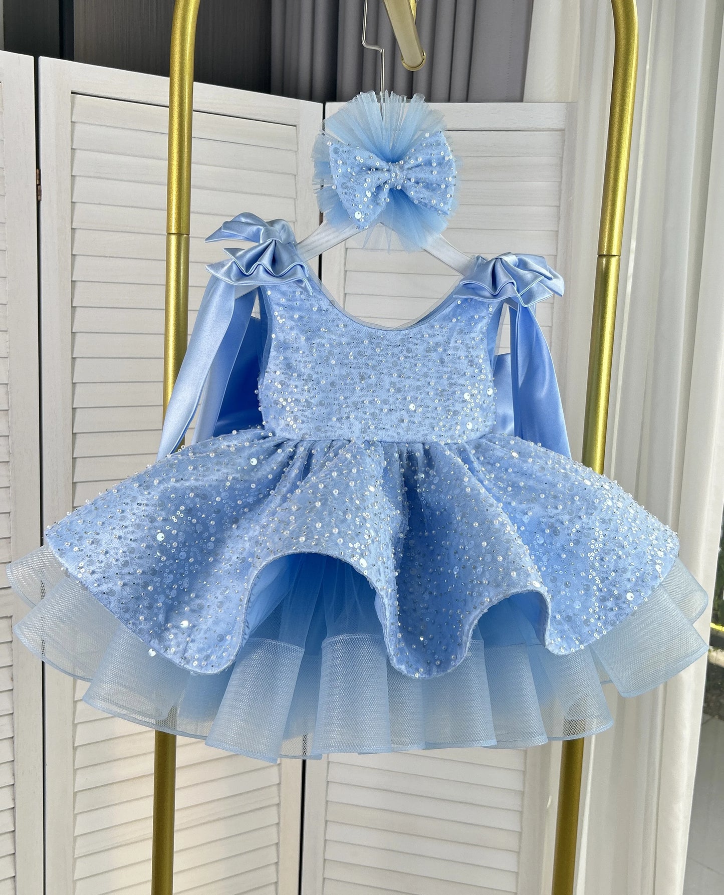 Light luxury baby girl beauty pageant dress