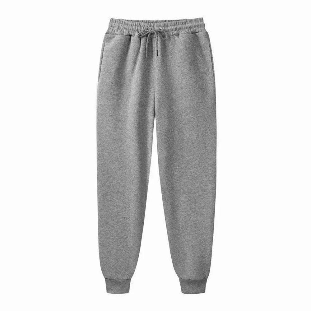 Mens Casual Pants Autumn Winter Fleece