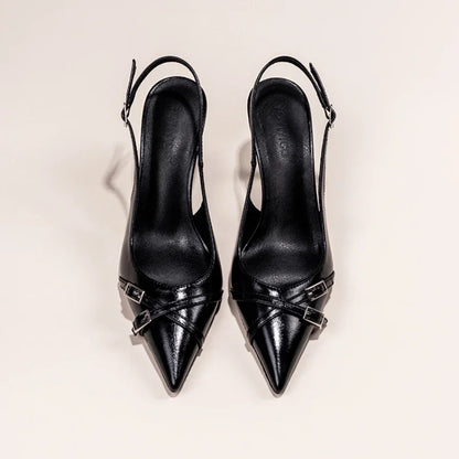 New High-heeled Stiletto Black Women's Shoes