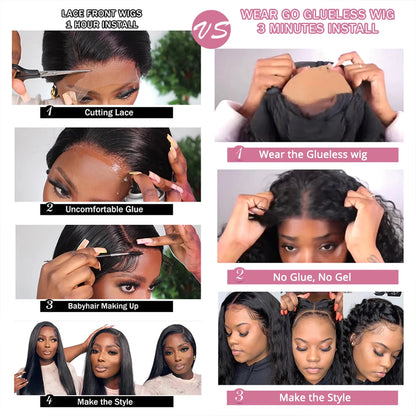 Deep Wave Frontal Wig  Glueless