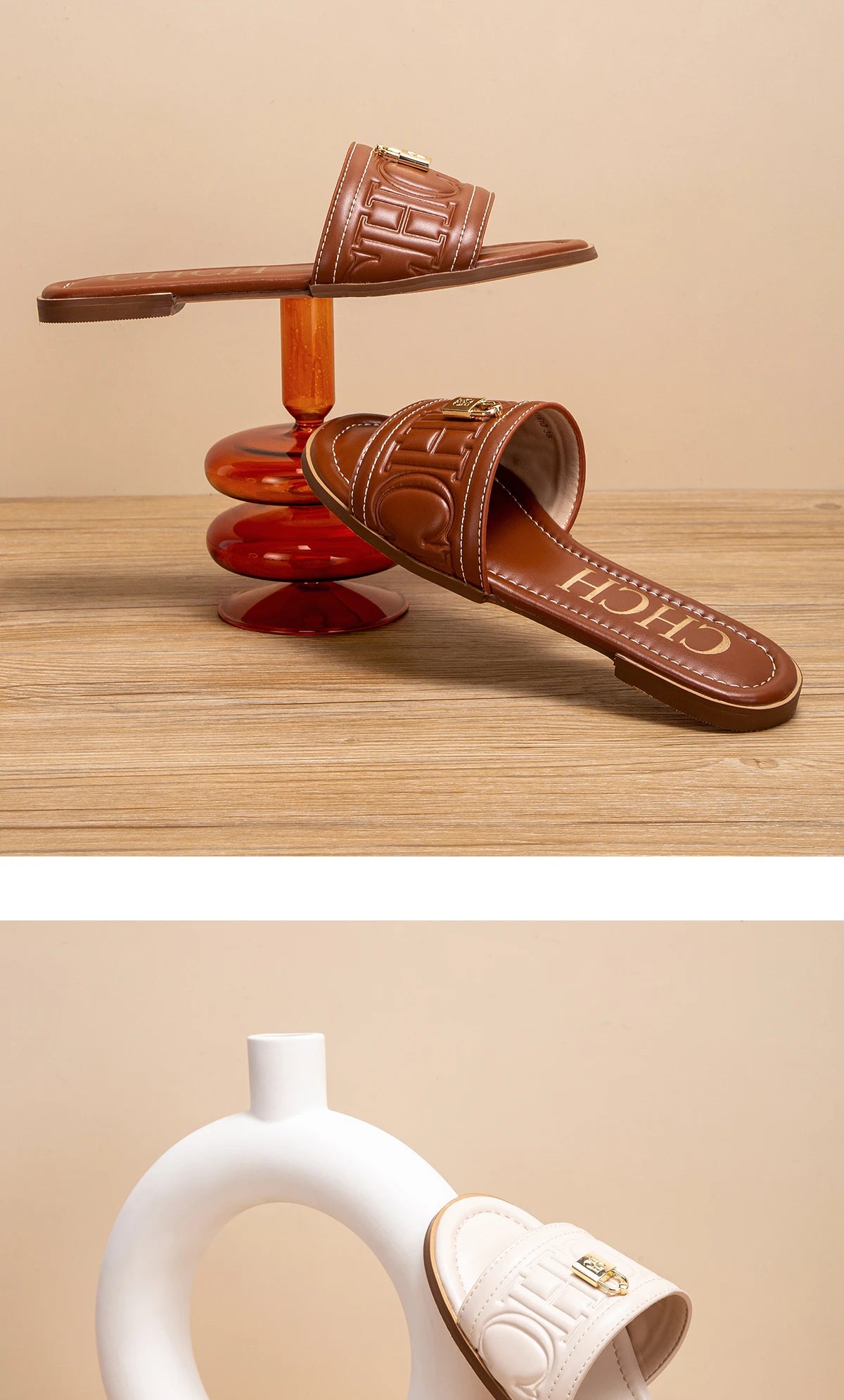 Flat Shoes  Solid Color Sandals Simple Fashion Slippers