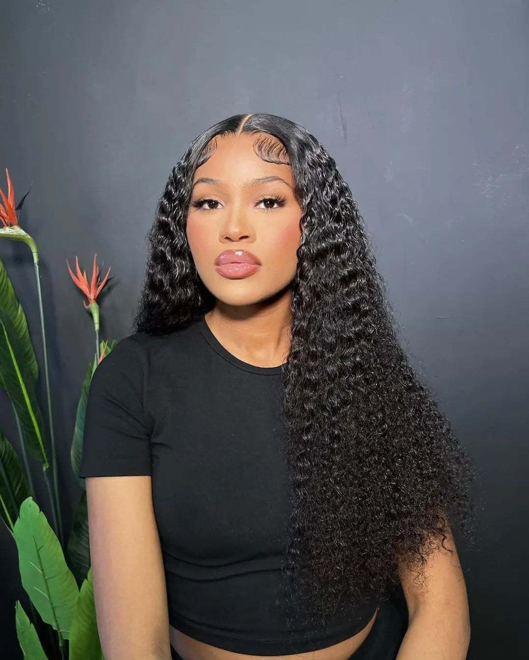 Deep Wave Frontal Wig  Glueless
