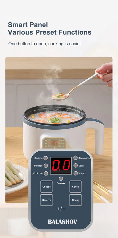 1.7L Electric Rice Cooker Single Double  Pot For Home