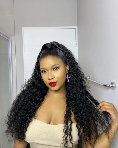 Deep Wave Frontal Wig  Glueless