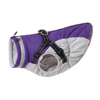 Waterproof Pet Jacket With Harness