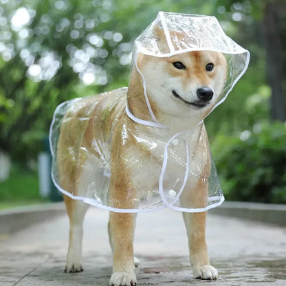 Pet Dog Puppy Transparent Rainwear Waterproof