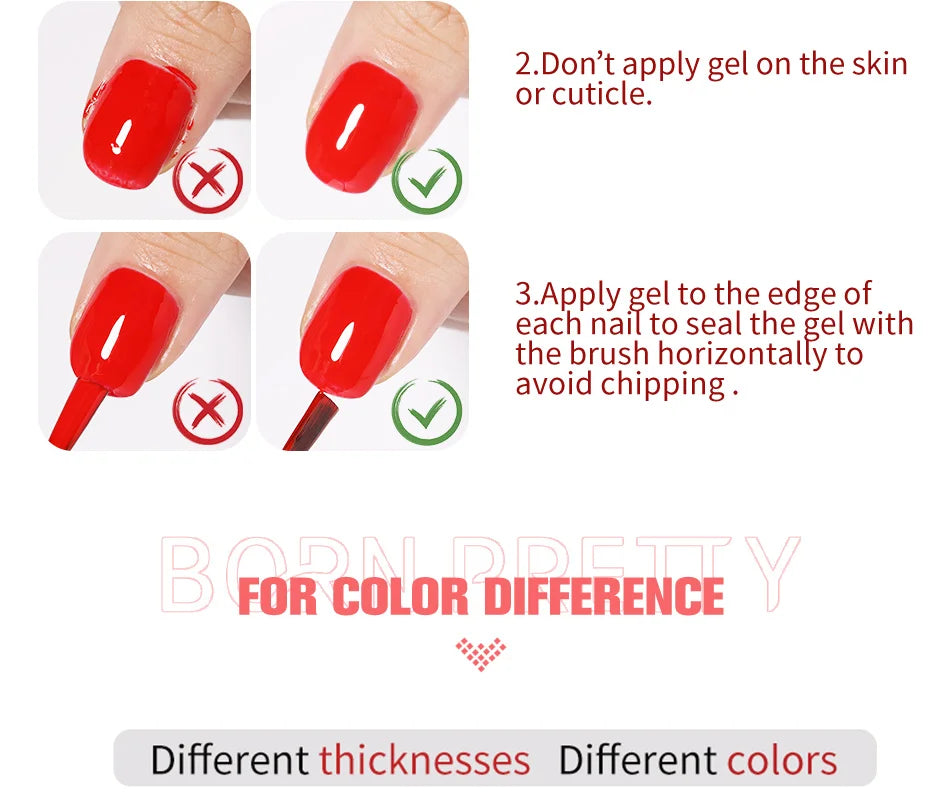 Semi-Permanent Varnish Soak Off Self Leveling UV LED Gel