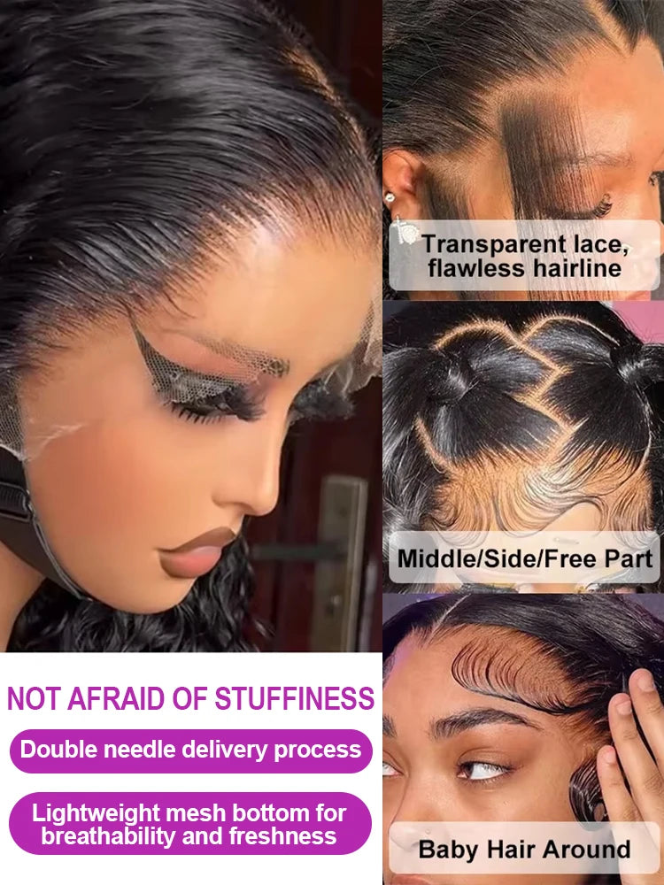 Full Deep Water Wave Lace Frontal Wig