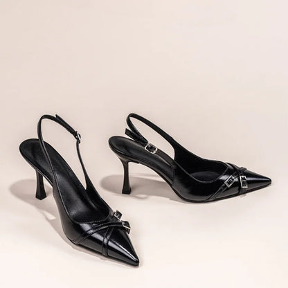 New High-heeled Stiletto Black Women's Shoes