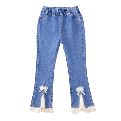 Girls' Jeans New Casual 3-12  Denim Pants