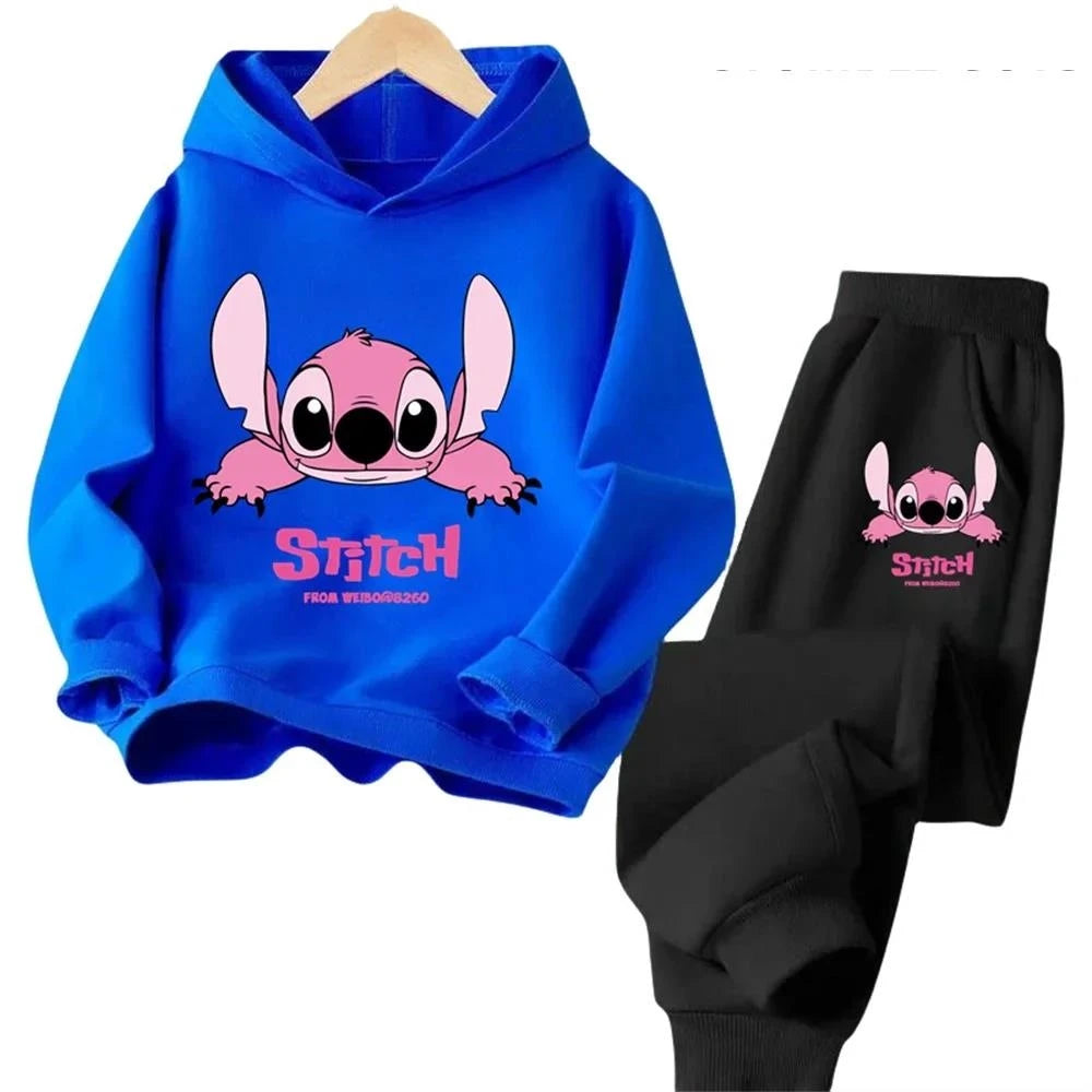Stitch Kawaii Fashion Pullover Sweatshirti Girls Boy and Kids