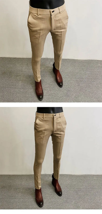 Stretch Slim Fashion New Men Clothing