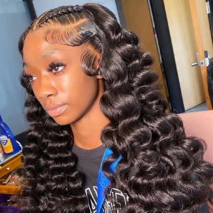 Full Deep Water Wave Lace Frontal Wig