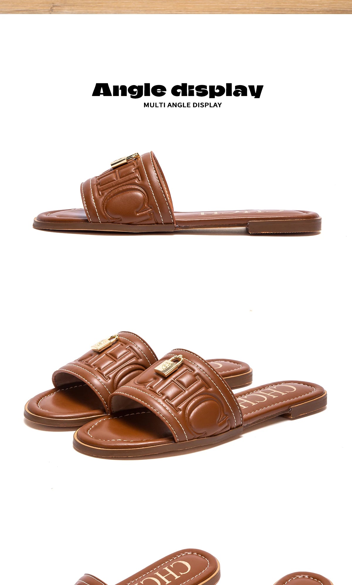 Flat Shoes  Solid Color Sandals Simple Fashion Slippers