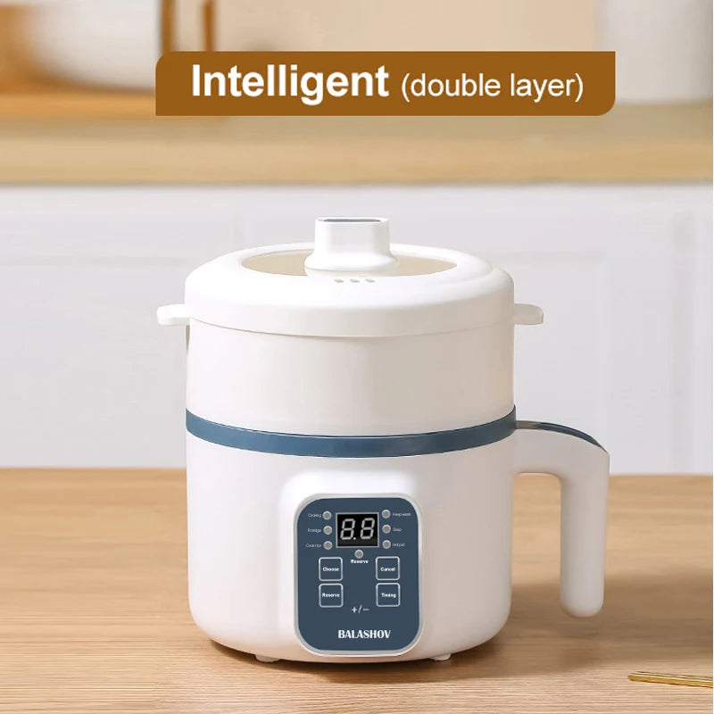 1.7L Electric Rice Cooker Single Double  Pot For Home