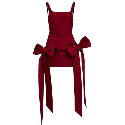 Mini Dress Straps Square