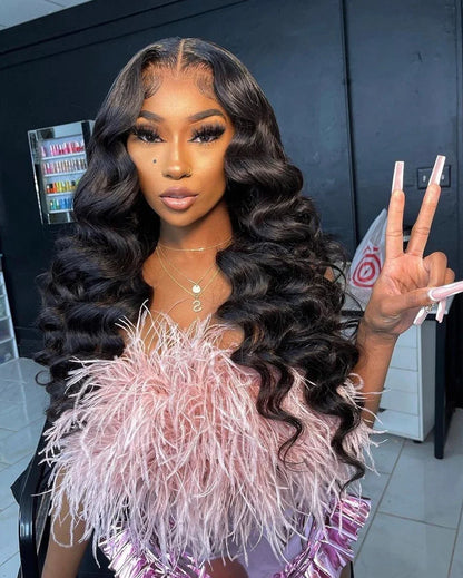 Full Deep Water Wave Lace Frontal Wig