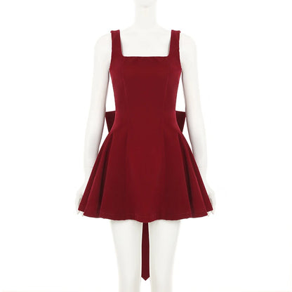 Mini Dress Straps Square