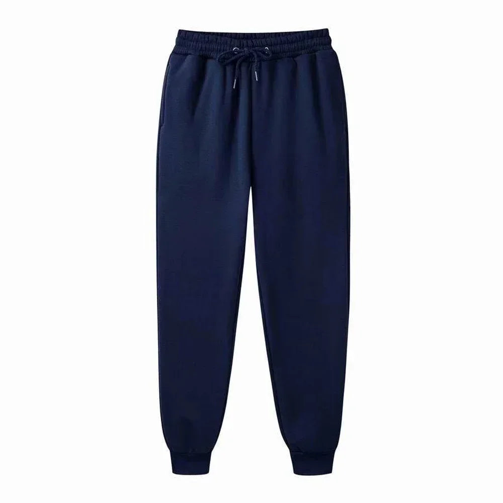 Mens Casual Pants Autumn Winter Fleece