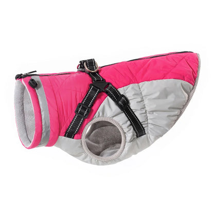 Waterproof Pet Jacket With Harness