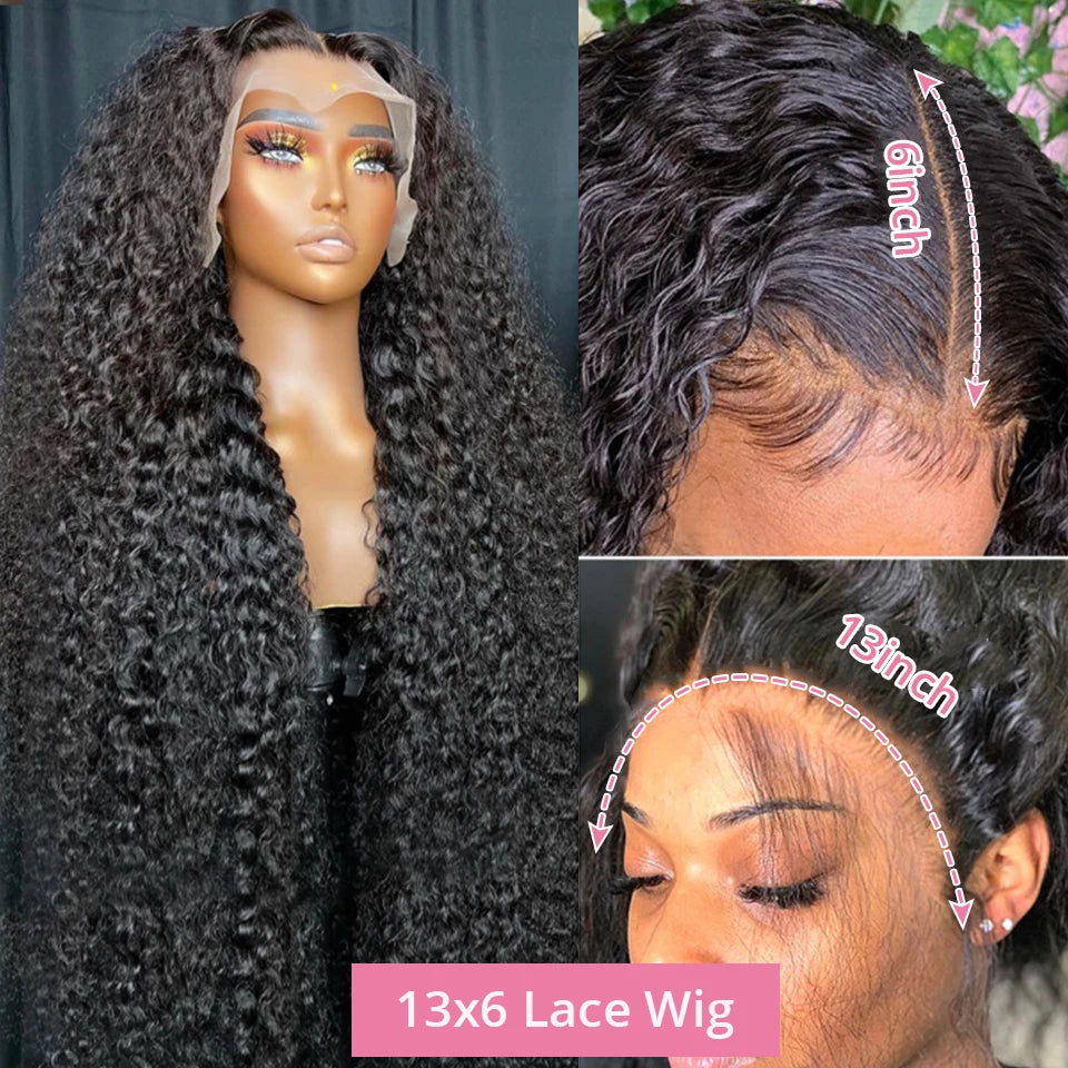 Deep Wave Frontal Wig  Glueless