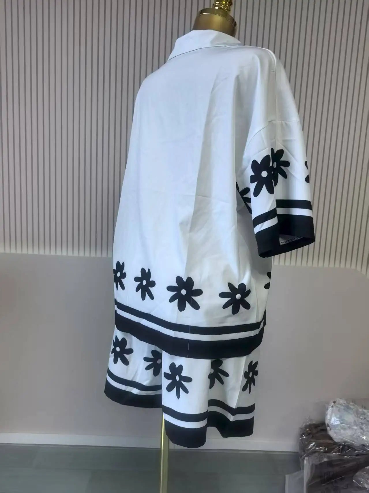 Sleeve Shirt Tops and Shorts Street Two 2 Piece Set Outfits