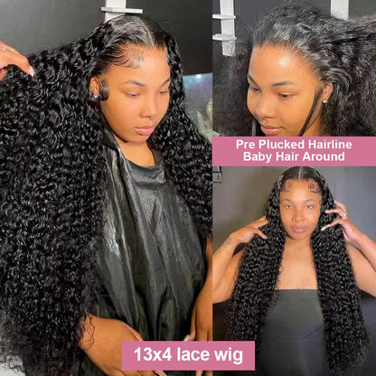 Deep Wave Frontal Wig  Glueless