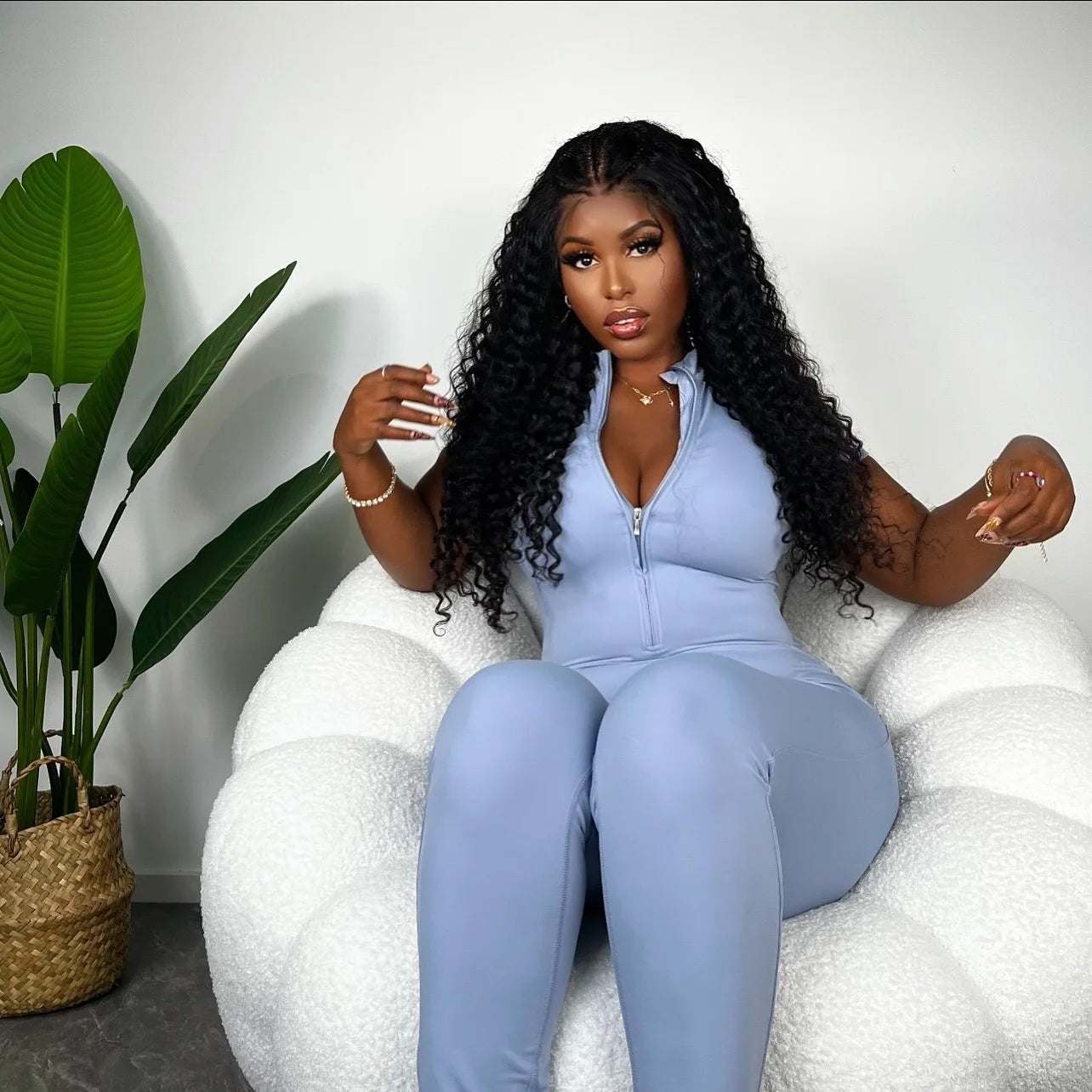 Deep Wave Frontal Wig  Glueless