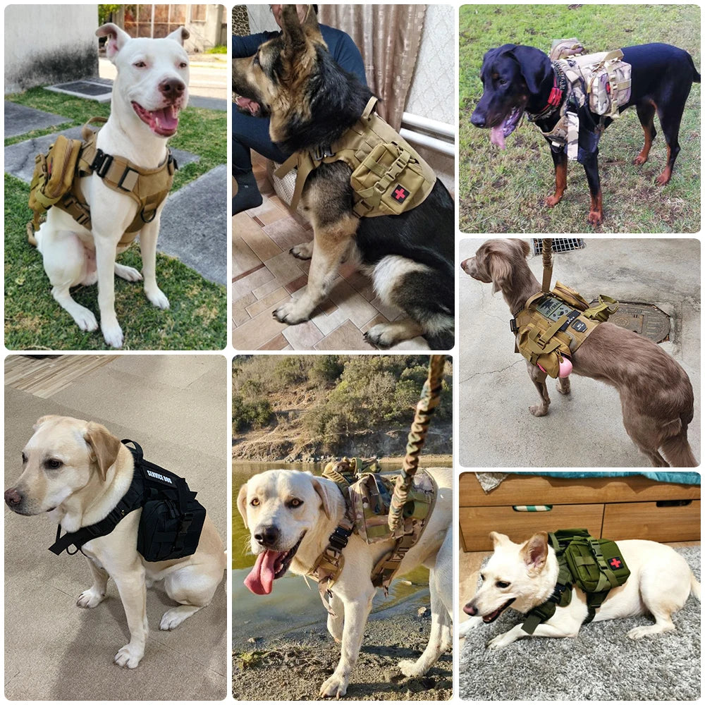 Military Large Dog Harness Accessories