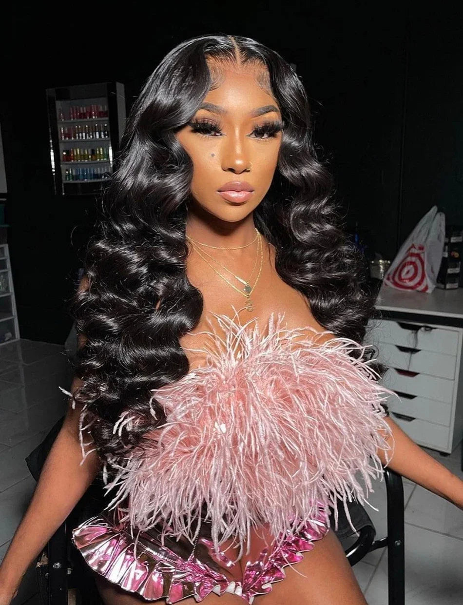 Full Deep Water Wave Lace Frontal Wig