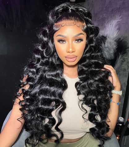 Full Deep Water Wave Lace Frontal Wig