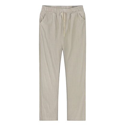 Men's Cotton Linen Pants Male