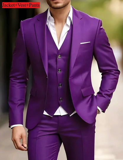 Elegant Men's Suit Sets- Slim Fit