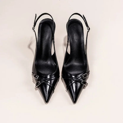 New High-heeled Stiletto Black Women's Shoes