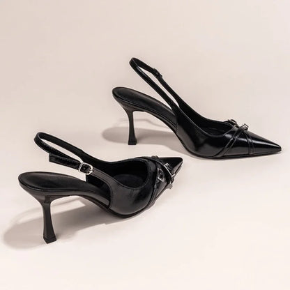 New High-heeled Stiletto Black Women's Shoes