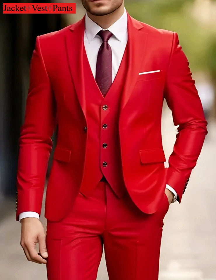 Elegant Men's Suit Sets- Slim Fit