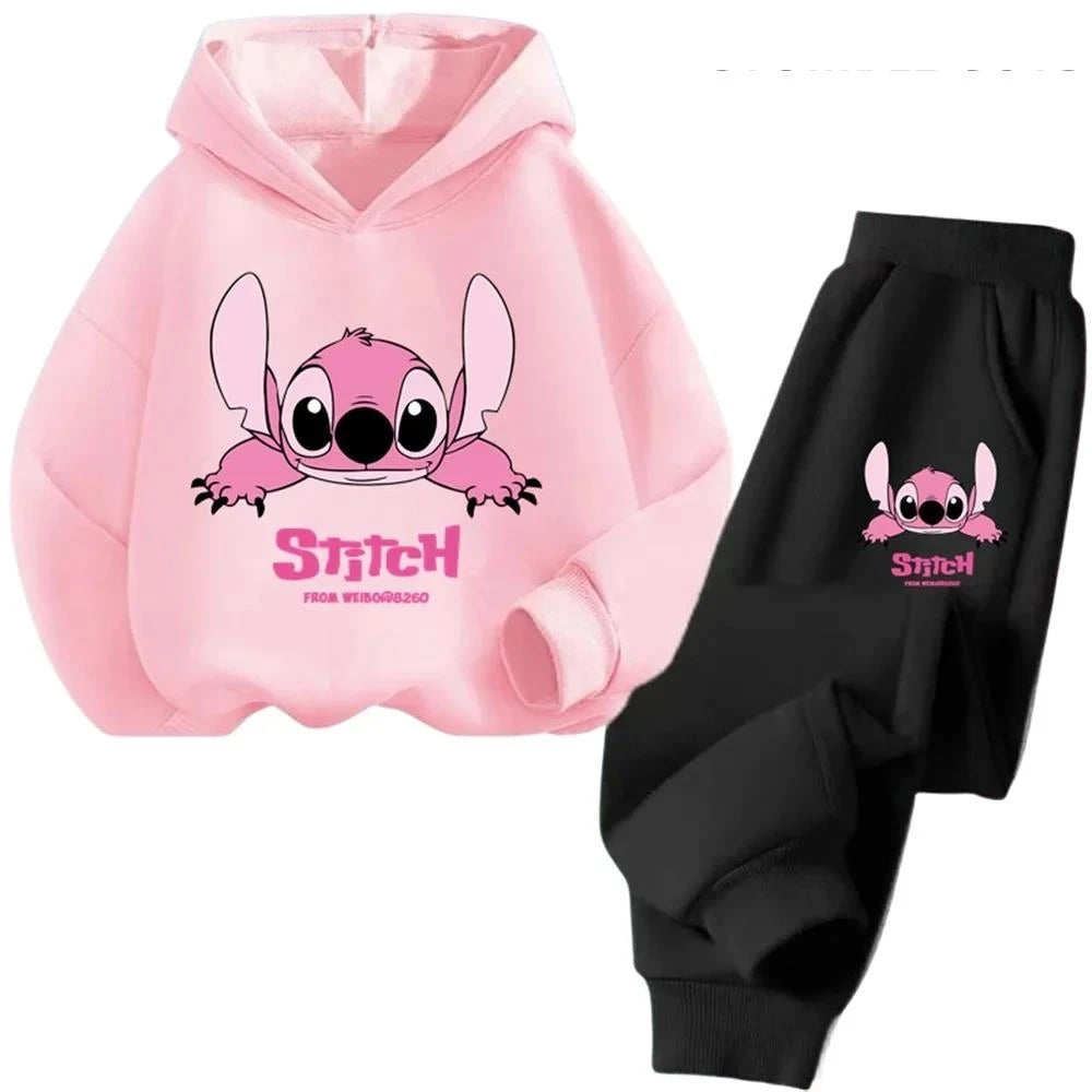 Stitch Kawaii Fashion Pullover Sweatshirti Girls Boy and Kids