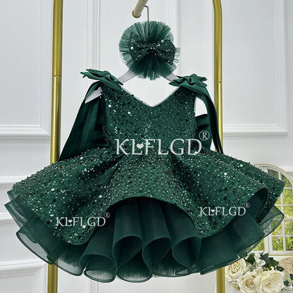 Light luxury baby girl beauty pageant dress