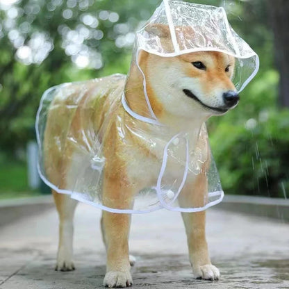 Pet Dog Puppy Transparent Rainwear Waterproof