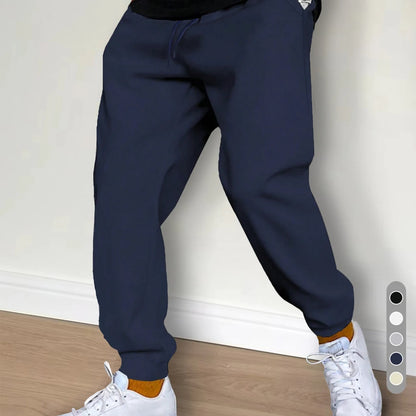 Mens Casual Pants Autumn Winter Fleece