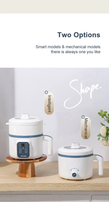 1.7L Electric Rice Cooker Single Double  Pot For Home