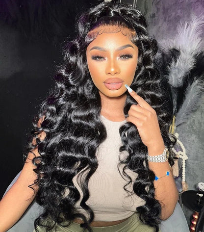 Full Deep Water Wave Lace Frontal Wig