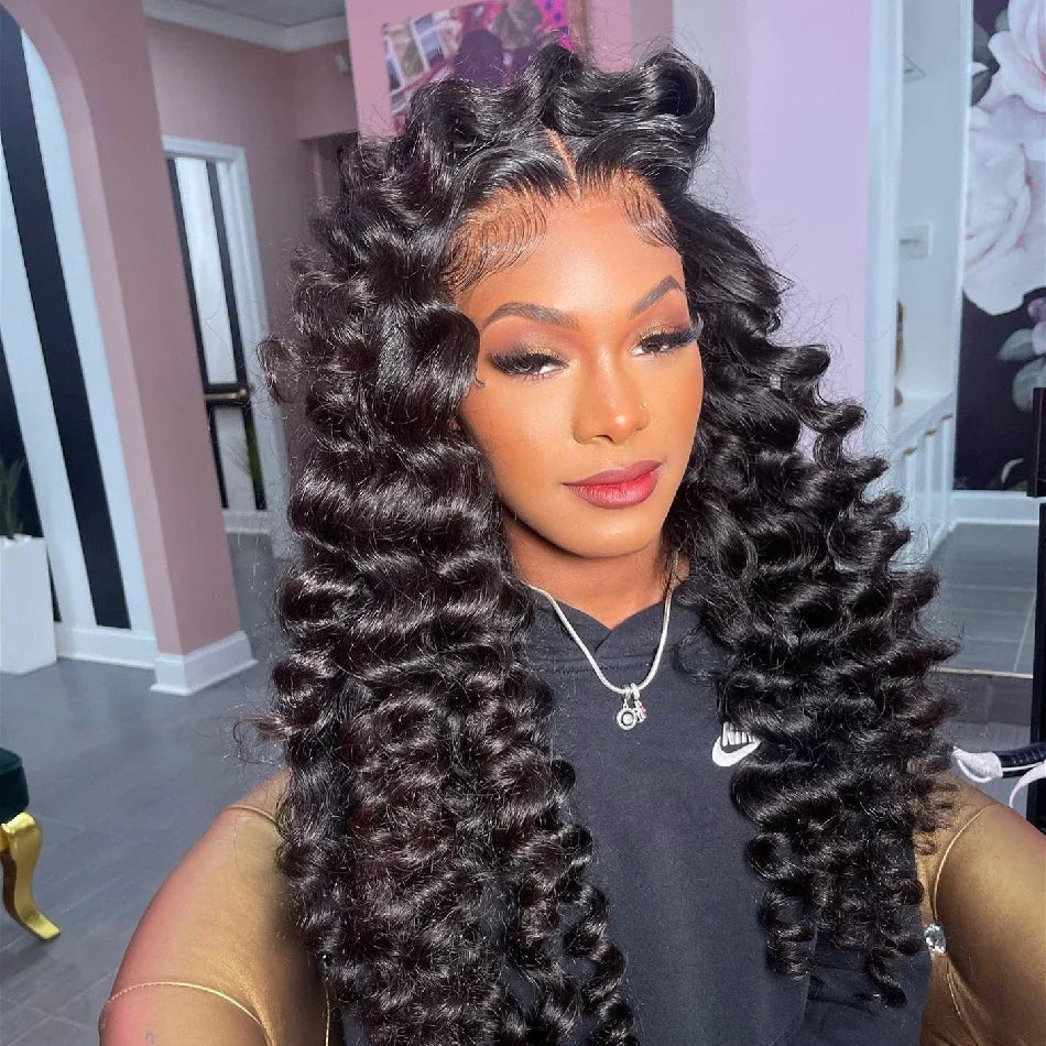 Full Deep Water Wave Lace Frontal Wig
